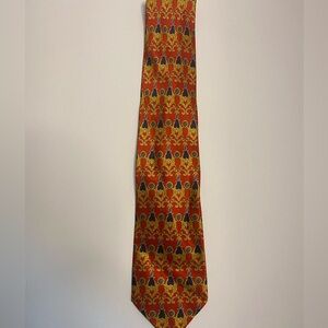 A Richel Royal Men’s Tie in the colors Navy Blue Red & Gold.